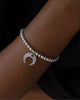 Bracelet Moon Silver Beads