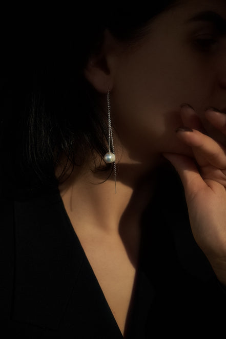 Earrings Pearl Threader