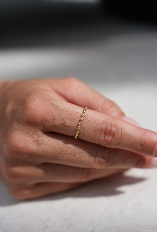 Ball Ring Gold Plated