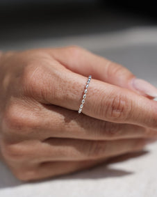 Ball Ring Silver — silver ball ring, view 2