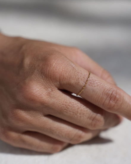 Chain Ring Gold Plated