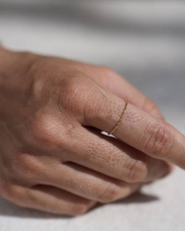 Chain Ring Gold Plated