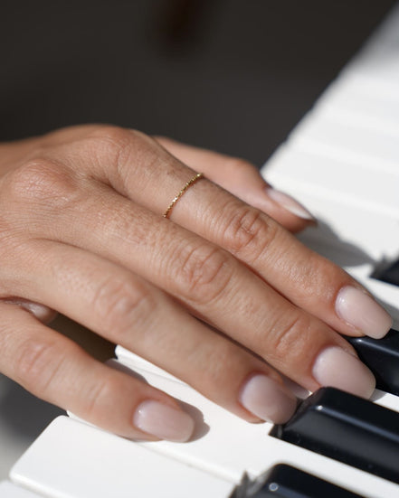 Chain Ring Gold Plated