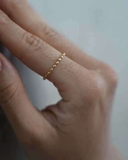 Ball Ring Gold Plated
