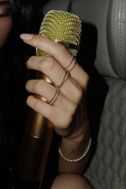 Ball Ring Gold Plated