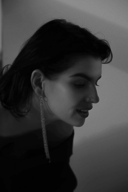 Earring Fringe Tassel Waterfall Mono