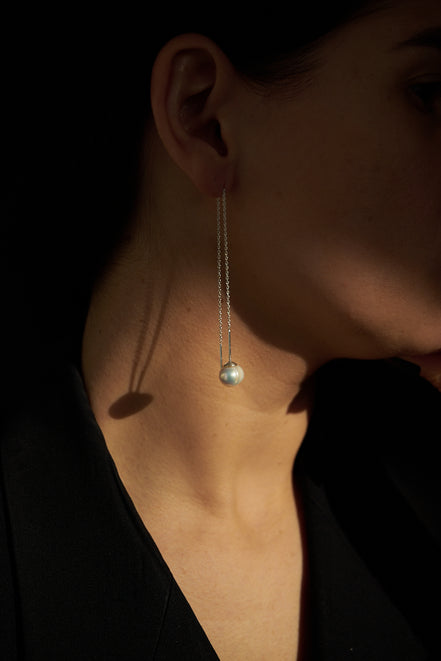 Earrings Pearl Threader