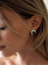 Earrings Pearl Moon Stud